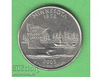 (¯`'•.¸ 25 cents 2005 P USA (Minnesota) aUNC¸.•'´¯)