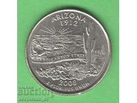 (¯`'•.¸ 25 cents 2008 P USA (Arizona) aUNC ¸.•'´¯)