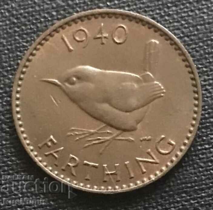 Great Britain. 1 farthing 1940