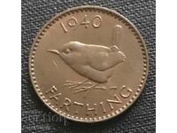 Great Britain. 1 farthing 1940