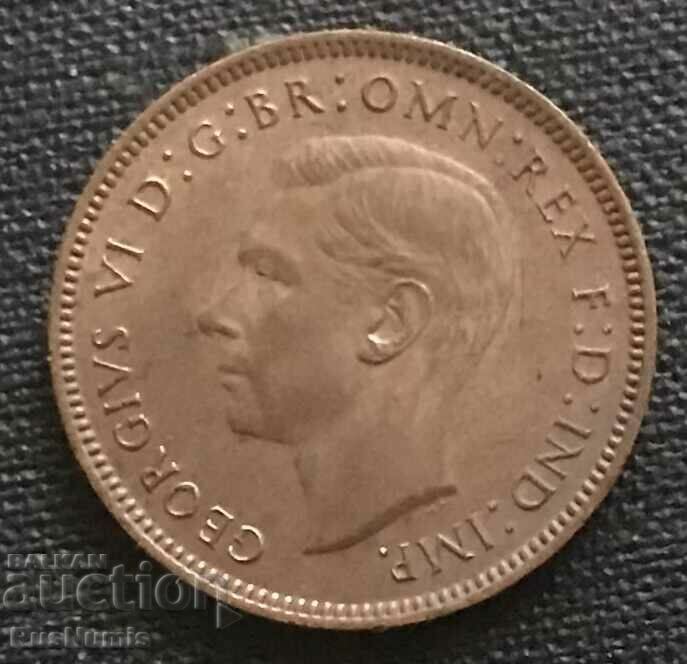Great Britain. 1 farthing 1943 with price 1.40 BGN | € 0.72