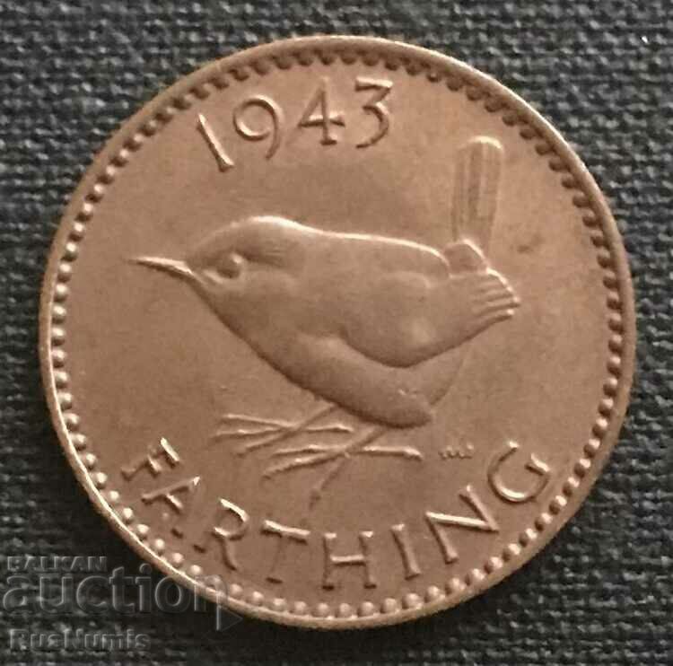 Great Britain. 1 farthing 1943