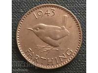 Great Britain. 1 farthing 1943