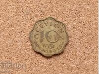 Ceylon 10 cents 1951