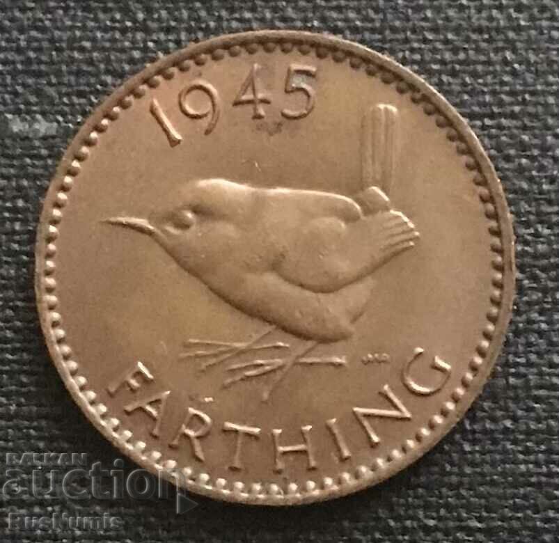 Great Britain. 1 farthing 1945