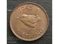 Great Britain. 1 farthing 1945