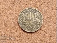 Tunisia 1 franc 1921