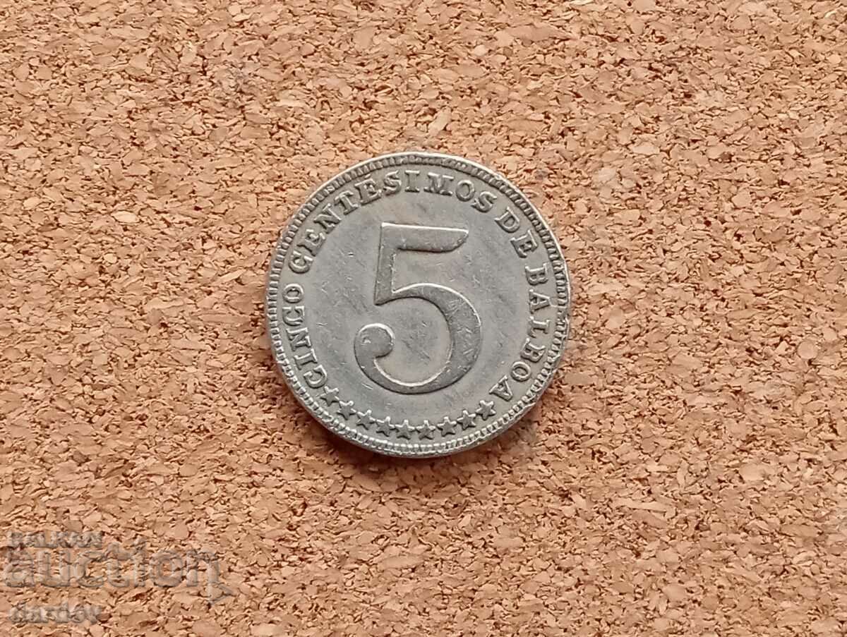 Panama 5 centesimo 1961