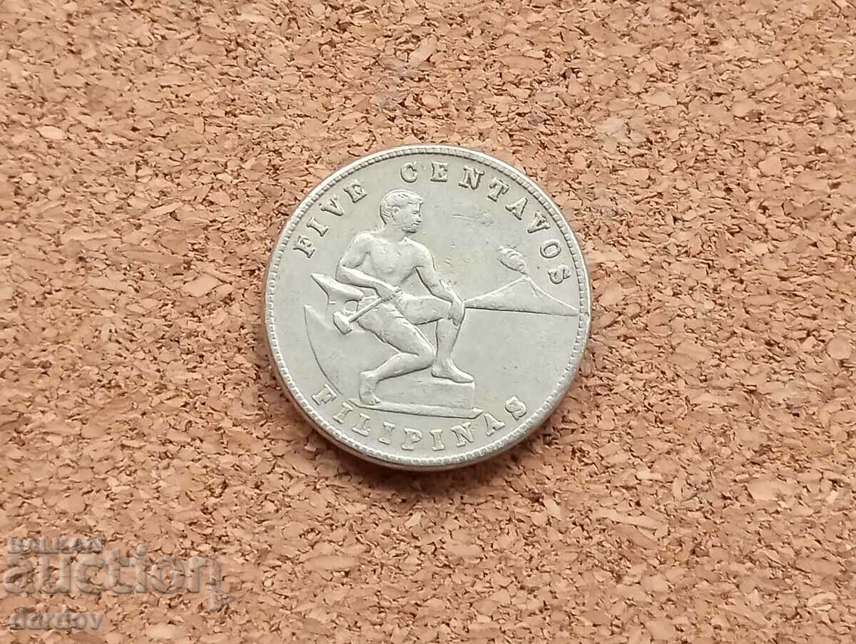 Philippines 5 centavos 1944 with price 6.00 BGN | € 3.07 Philippines 5 centavos 1944 with price 6.00 BGN | € 3.07