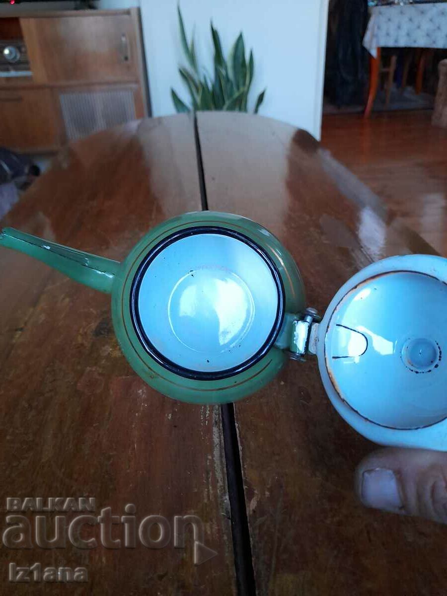 Old enamel teapot - 5 Old enamel teapot - 5