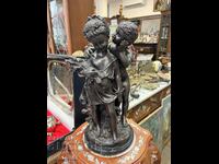 Bronze sculpture - Auguste Moreau (1834-1917) The Secret #6194