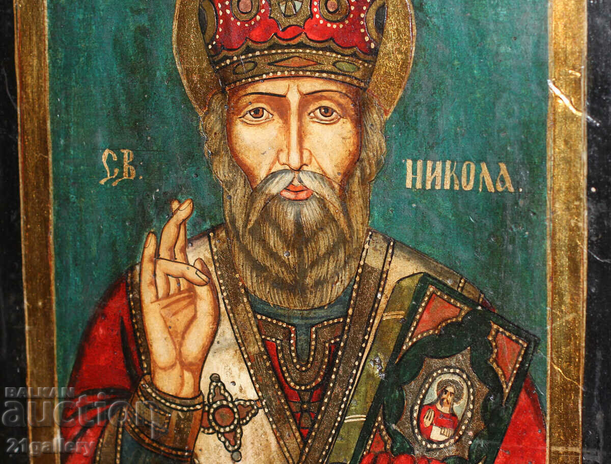 A modern icon of Saint Nicholas the Wonderworker - 5