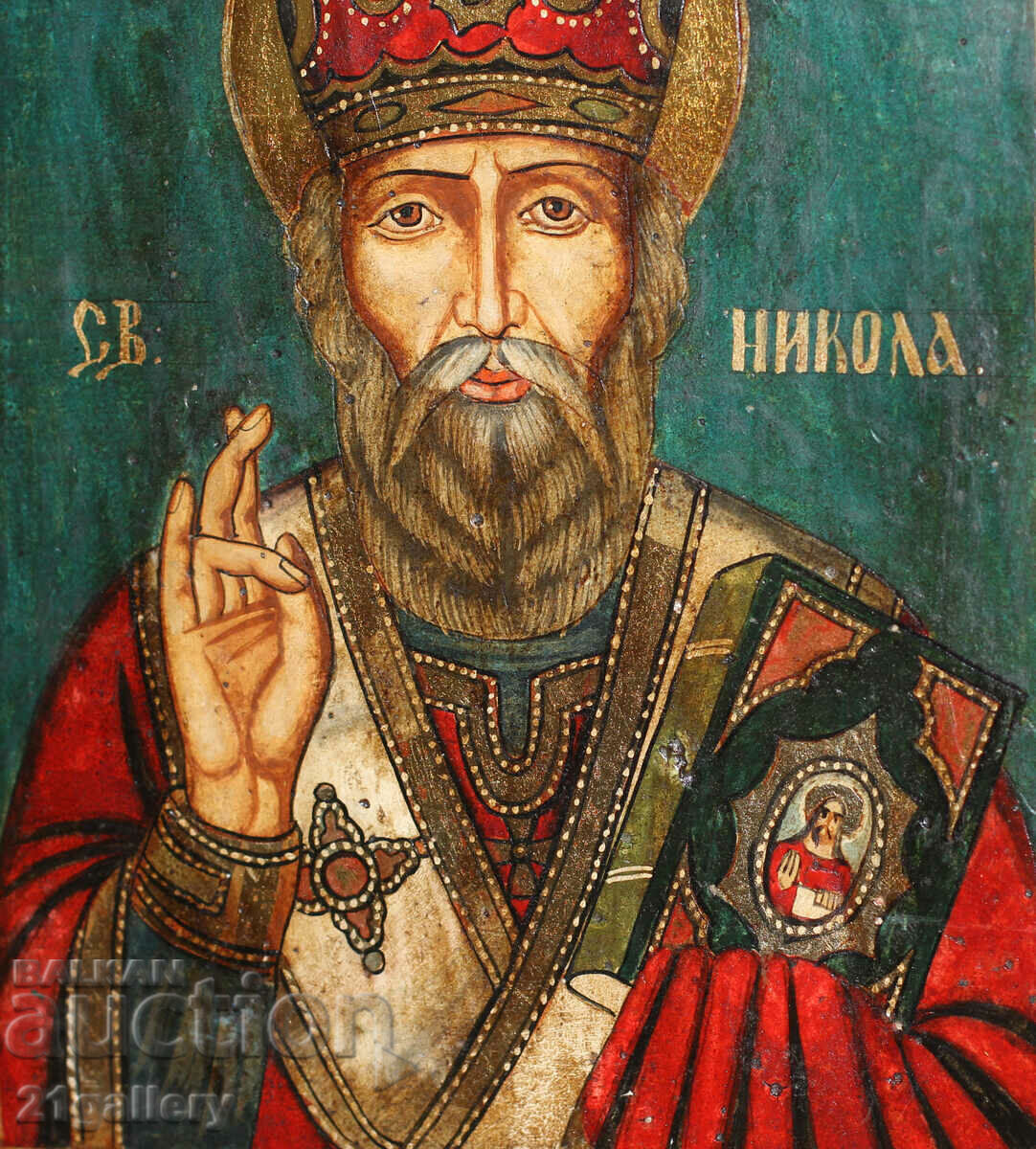 A modern icon of Saint Nicholas the Wonderworker - 6