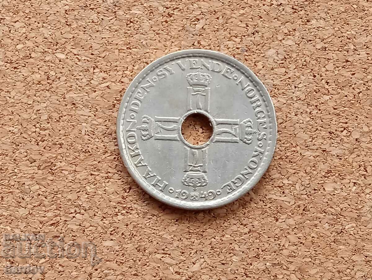 Norway 1 kroner 1949