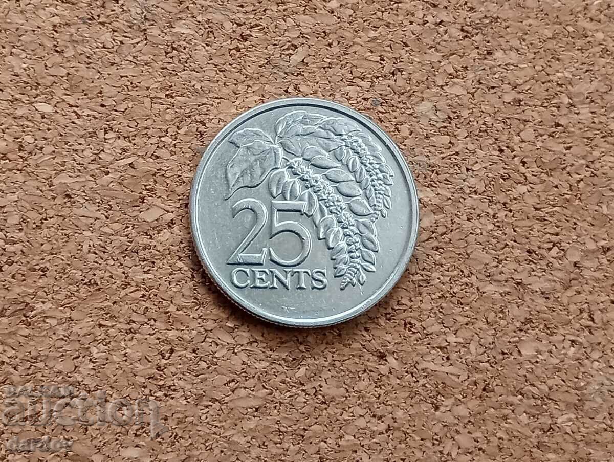 Trinidad and Tobago, 25 Cents 2008 Trinidad and Tobago, 25 Cents 2008