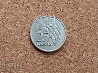 Trinidad and Tobago, 25 Cents 2008