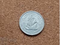 Eastern Caribbean 25 cents 1965