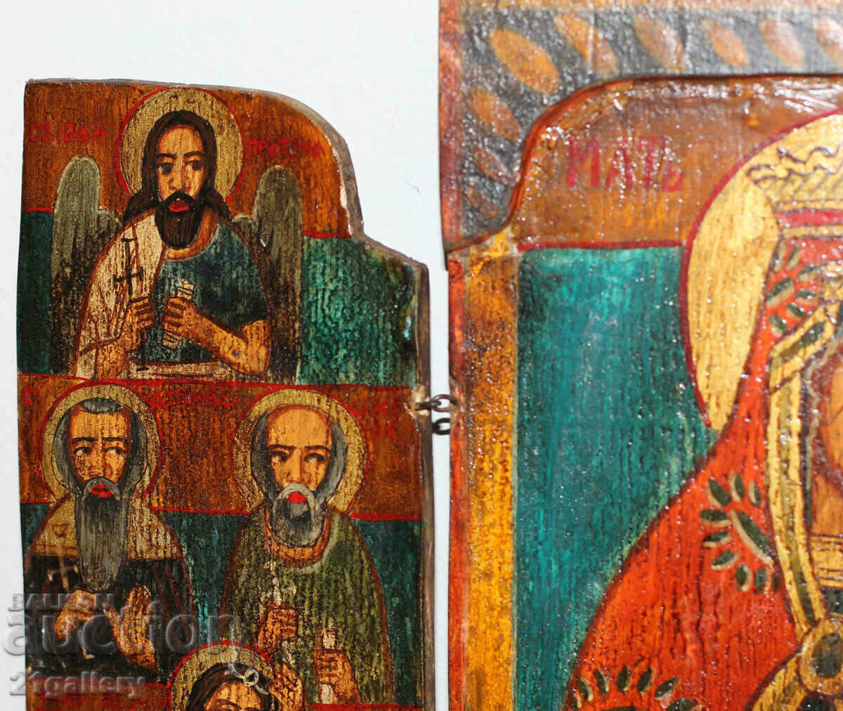 Hand-painted icon triptych Holy Virgin and Child - 7 Hand-painted icon triptych Holy Virgin and Child - 7