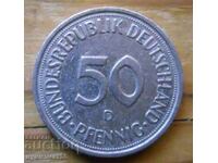 50 pfennig 1990 - Germany