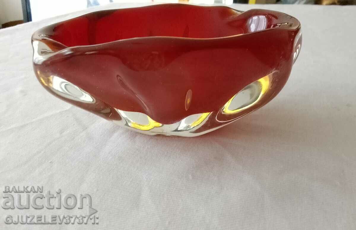 Murano Crystal Glass Ashtray with price 79.00 BGN | € 40.39