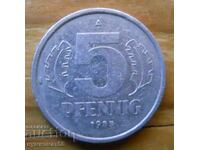 5 pfennig 1983 - ΛΔΓ