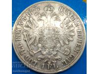 Austria 1 florin 1877 Franz Joseph argint