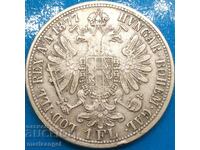 Austria 1 florin 1877 Franz Joseph argint