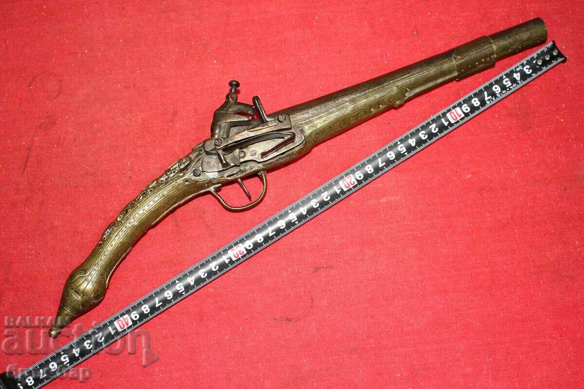 Old Ottoman Balkan Arnaut flintlock pistol.