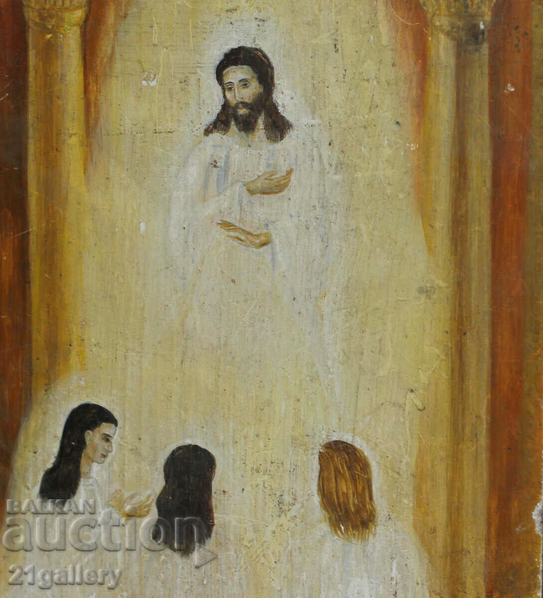 Παλιά ελαιογραφία θρησκευτικό θέμα - 5