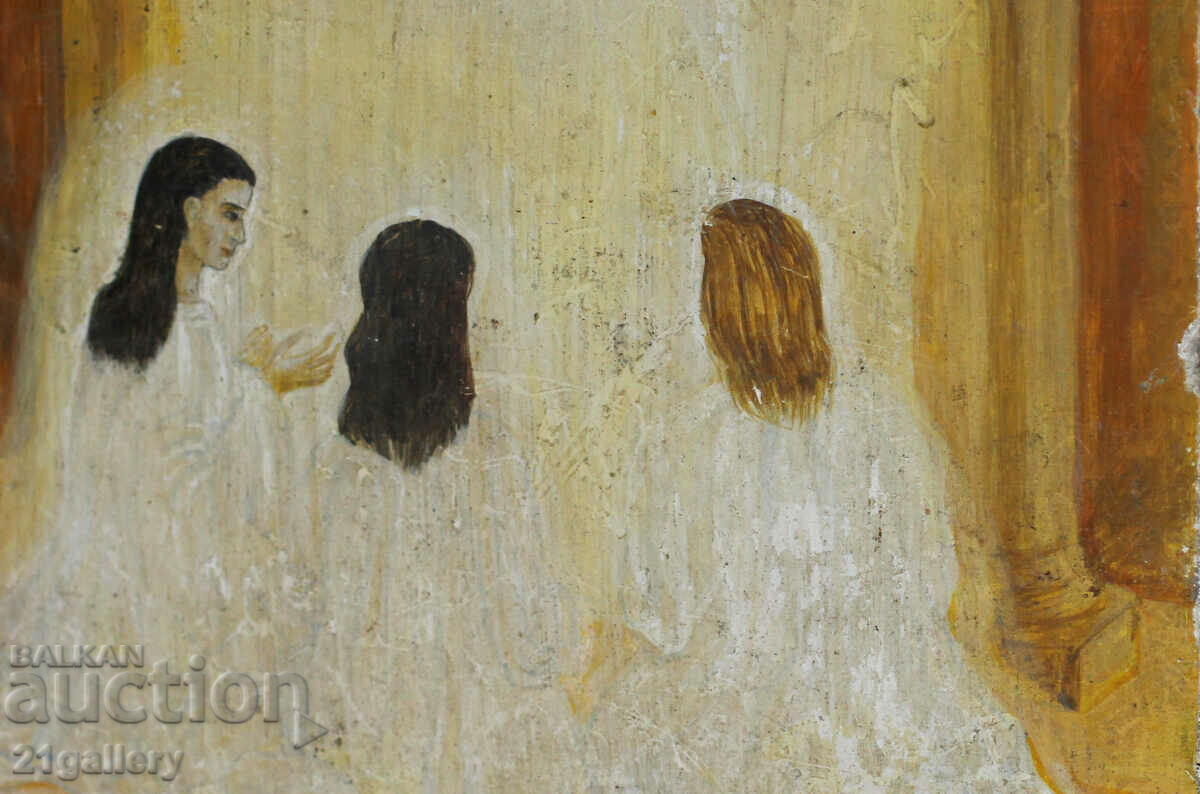 Παλιά ελαιογραφία θρησκευτικό θέμα - 7