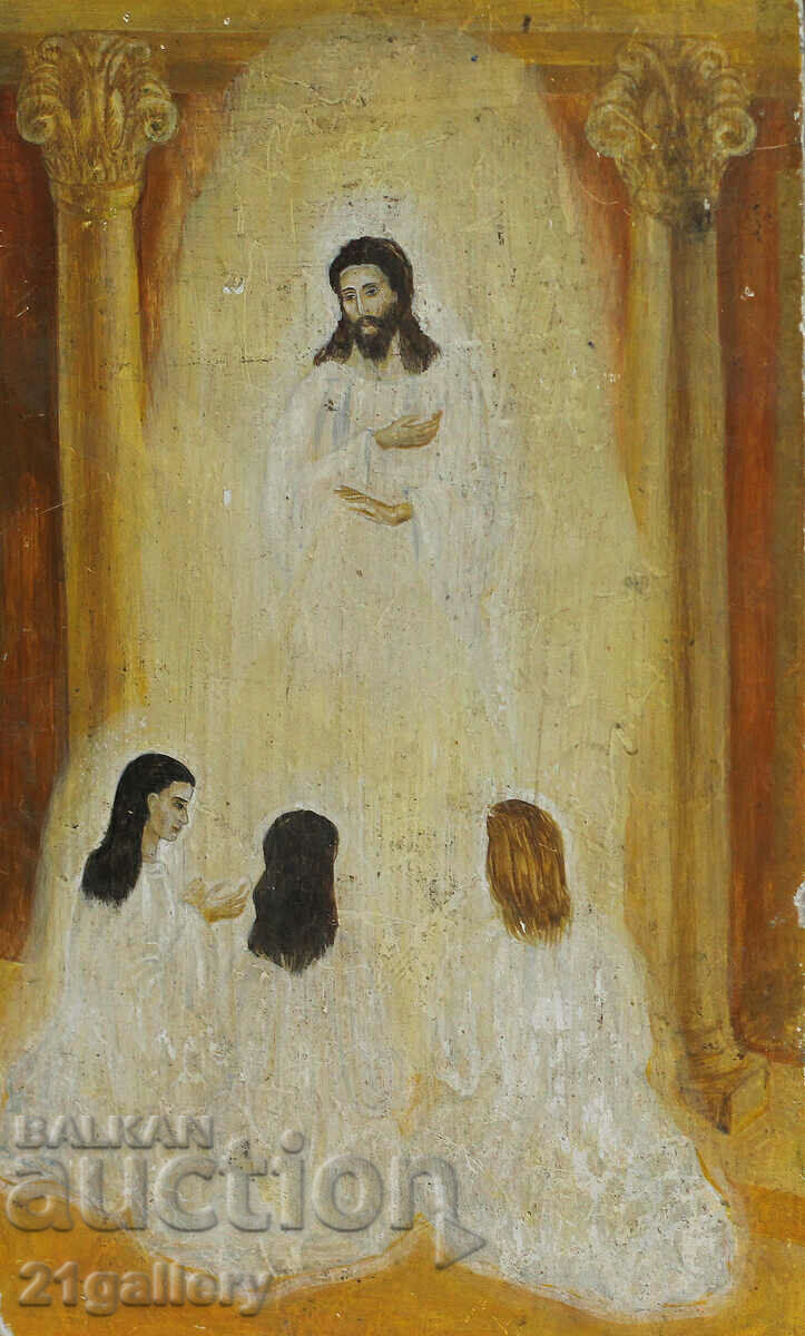 Παλιά ελαιογραφία θρησκευτικό θέμα