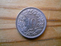 10 centimes (rape) 1968 - Switzerland