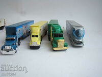 BZC 1/87 H0 GRELL LOT 4 NOS TRUCK TIR USA MODEL TROLLEY