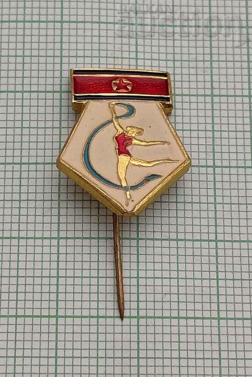 INSIGNA DE GIMNASTICĂ ARTISTICĂ COREEA DE NORD