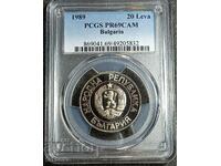 BGN 20 PR69CAM, TOP PCGS, 1989, Read the description.