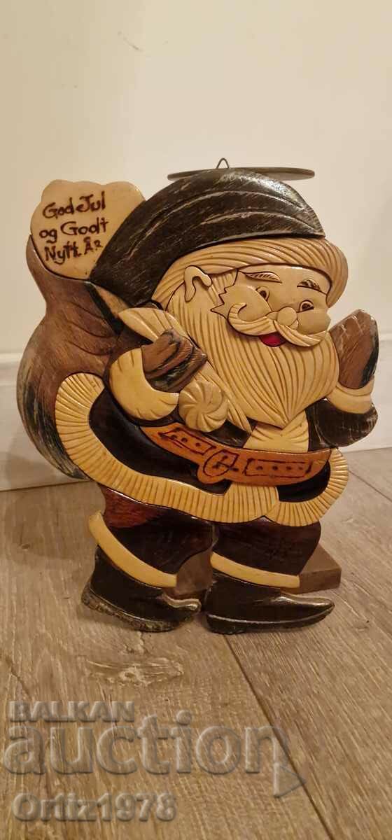 Vintage Wooden Santa - Norway. 31cm/ 24cm - 5 Vintage Wooden Santa - Norway. 31cm/ 24cm - 5