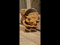 Vintage Wooden Santa - Νορβηγία. 31 cm / 24 cm