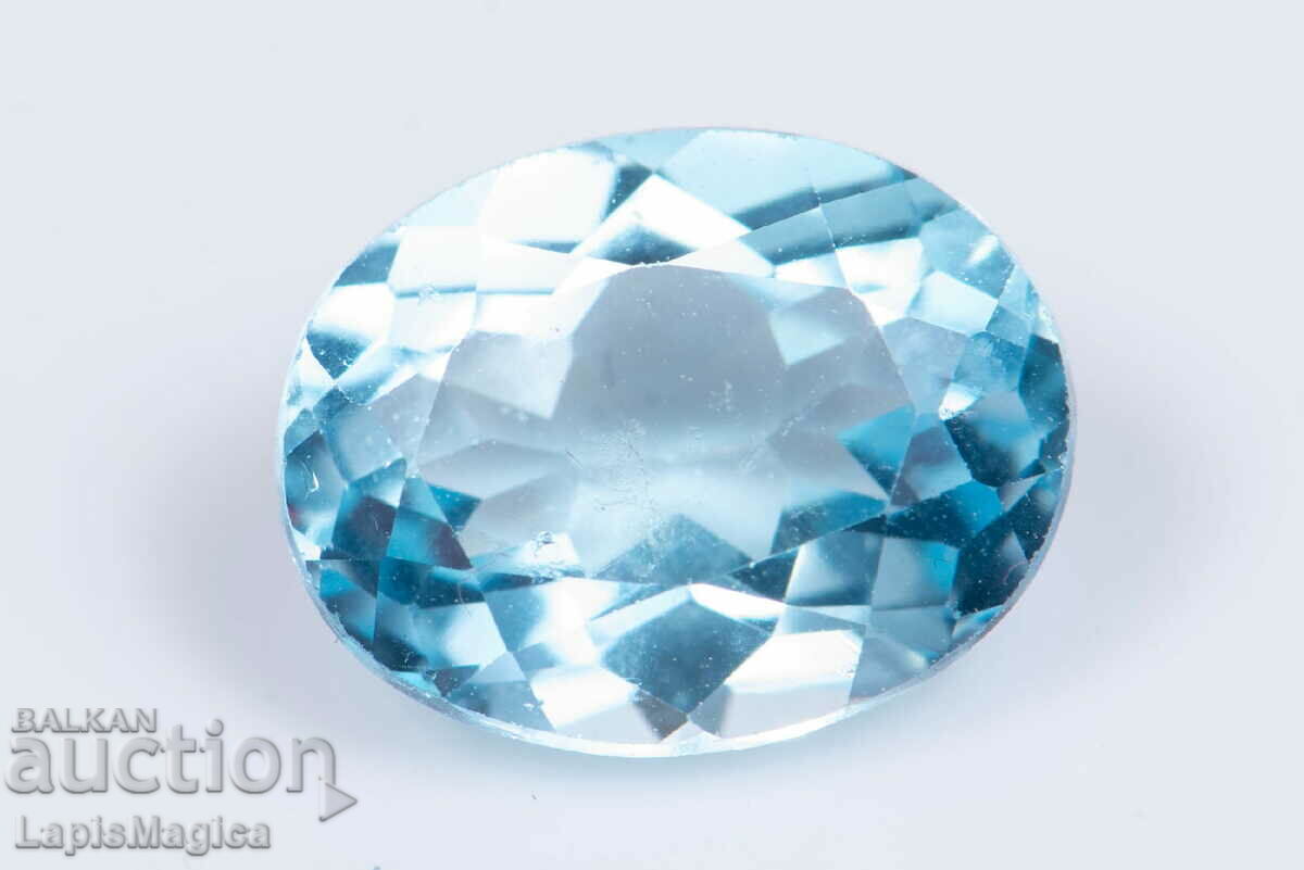 Blue Topaz 3.11ct 10x8mm Oval Cut #3