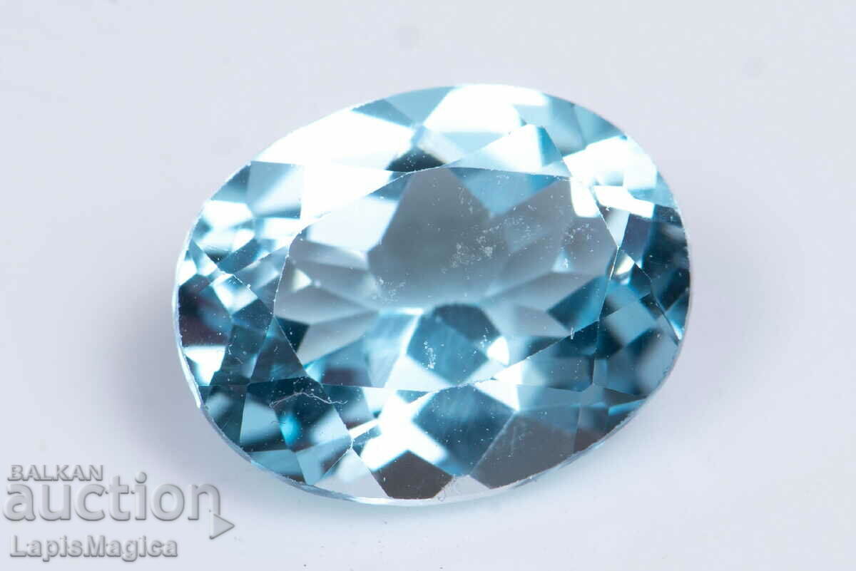 Blue Topaz 3.10ct 10x8mm Oval Cut #9