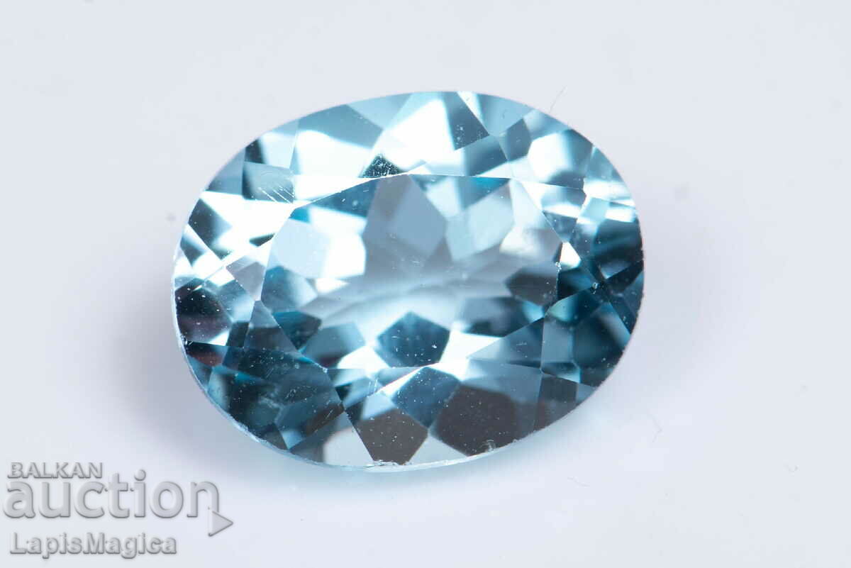 Blue Topaz 3.26ct 10x8mm Oval Cut #11