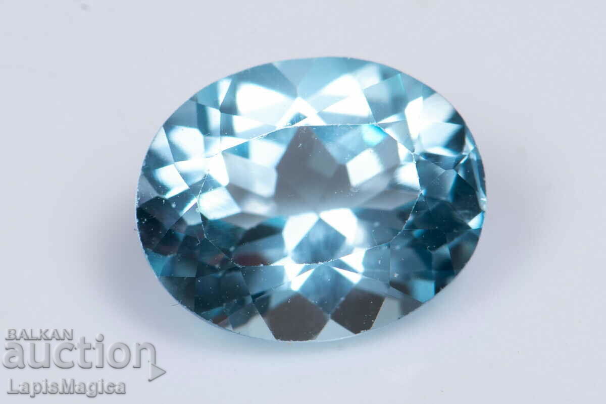 Blue Topaz 3.26ct 10x8mm Oval Cut #13