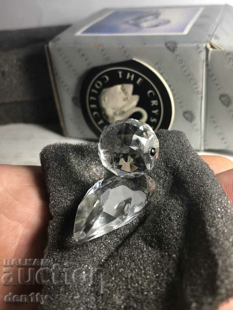 Auction  crystal glass duck, crystal collection