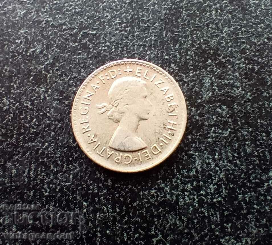 3 пенса 1961, Австралия, срeбро, сребърна монета с цена 15.00 лв. | € 7.67 3 пенса 1961, Австралия, срeбро, сребърна монета с цена 15.00 лв. | € 7.67