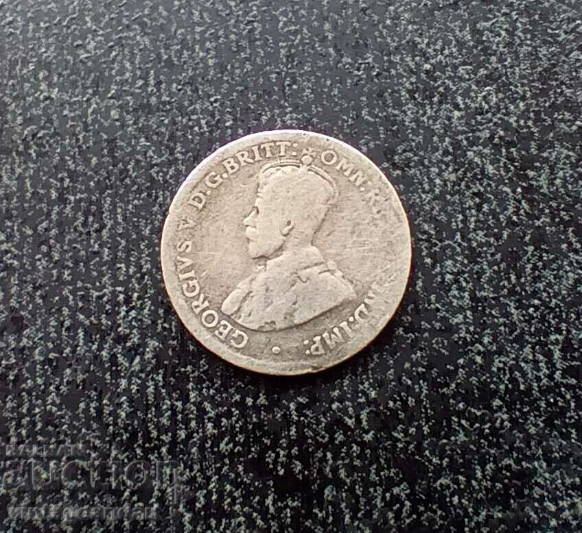 3 пенса Австралия, 1918, сребро, сребърна монета с цена 25.00 лв. | € 12.78 3 пенса Австралия, 1918, сребро, сребърна монета с цена 25.00 лв. | € 12.78