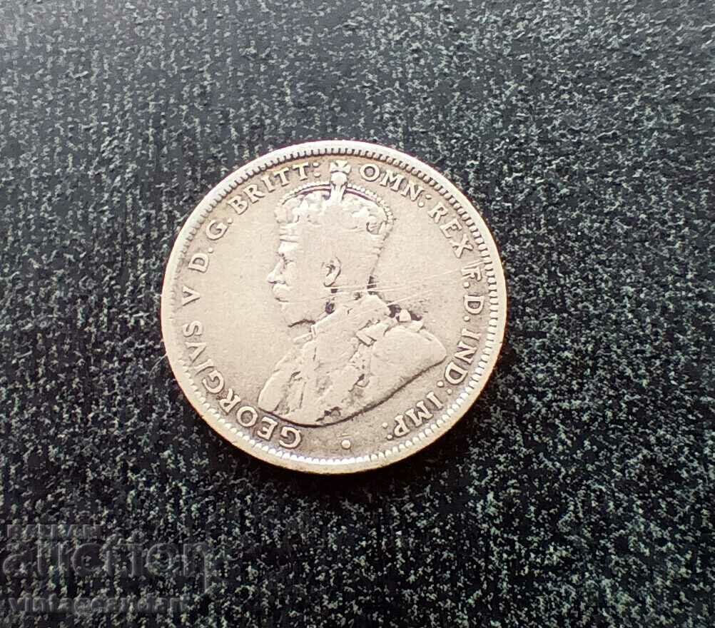 1 shilling шилинг Австралия 1925 сребро, сребърна монета с цена 50.00 лв. | € 25.56 1 shilling шилинг Австралия 1925 сребро, сребърна монета с цена 50.00 лв. | € 25.56