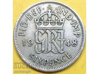 Great Britain 6 pence 1948 George 6