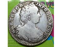 Austrian Netherlands 1752 1/4 ducat M. Theresia Ag