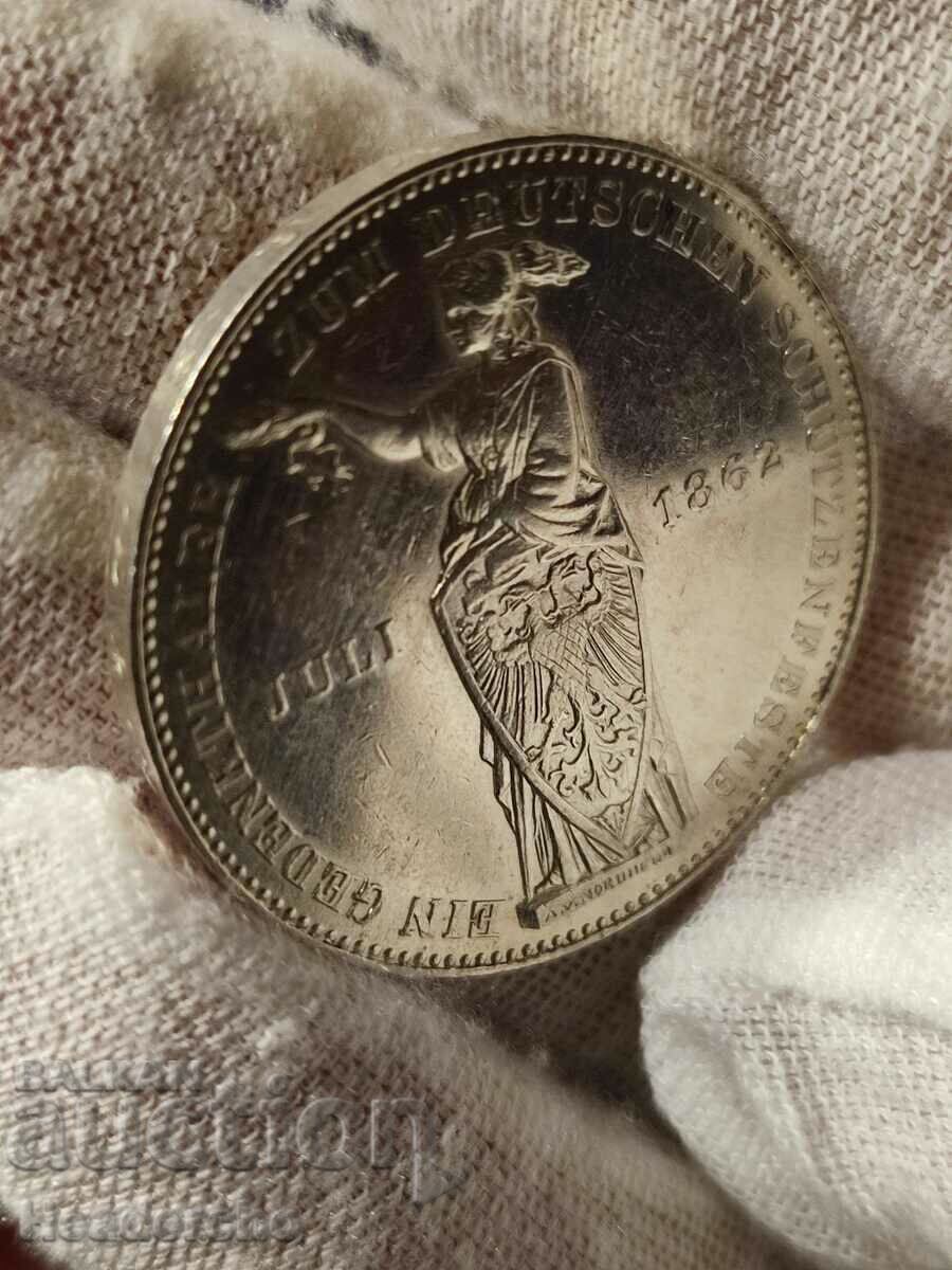 1 thaler 1862 Frankfurt, Germany (Silver) with price 305.00 BGN | € 155.94 1 thaler 1862 Frankfurt, Germany (Silver) with price 305.00 BGN | € 155.94