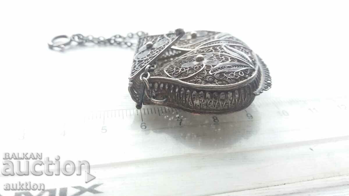 MASSIVE SILVER WOMEN'S BAG FILIGRAN - SOUVENIR 30 GR - 7 MASSIVE SILVER WOMEN'S BAG FILIGRAN - SOUVENIR 30 GR - 7