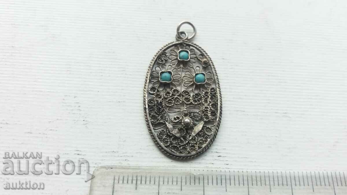 Delivery of FILIGRAN - SILVER PENDANT WITH STONES Delivery of FILIGRAN - SILVER PENDANT WITH STONES